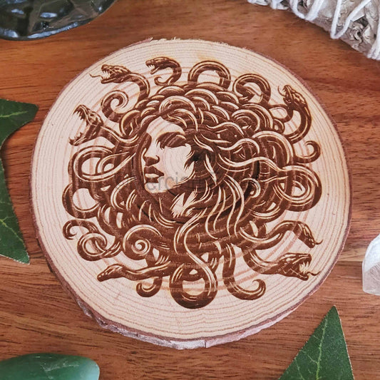 Medusa Portrait Altar Tile, Medusa Altar Decoration
