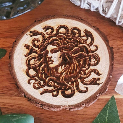 Medusa Portrait Altar Tile, Medusa Altar Decoration