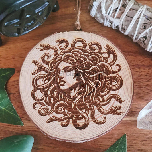 Medusa Portrait Altar Hanging, Medusa Altar Decoration