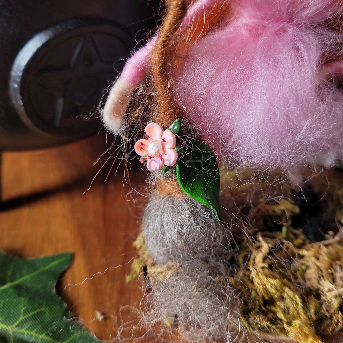 Little Sister Small Needle Felted Witch Decoration Ready Made