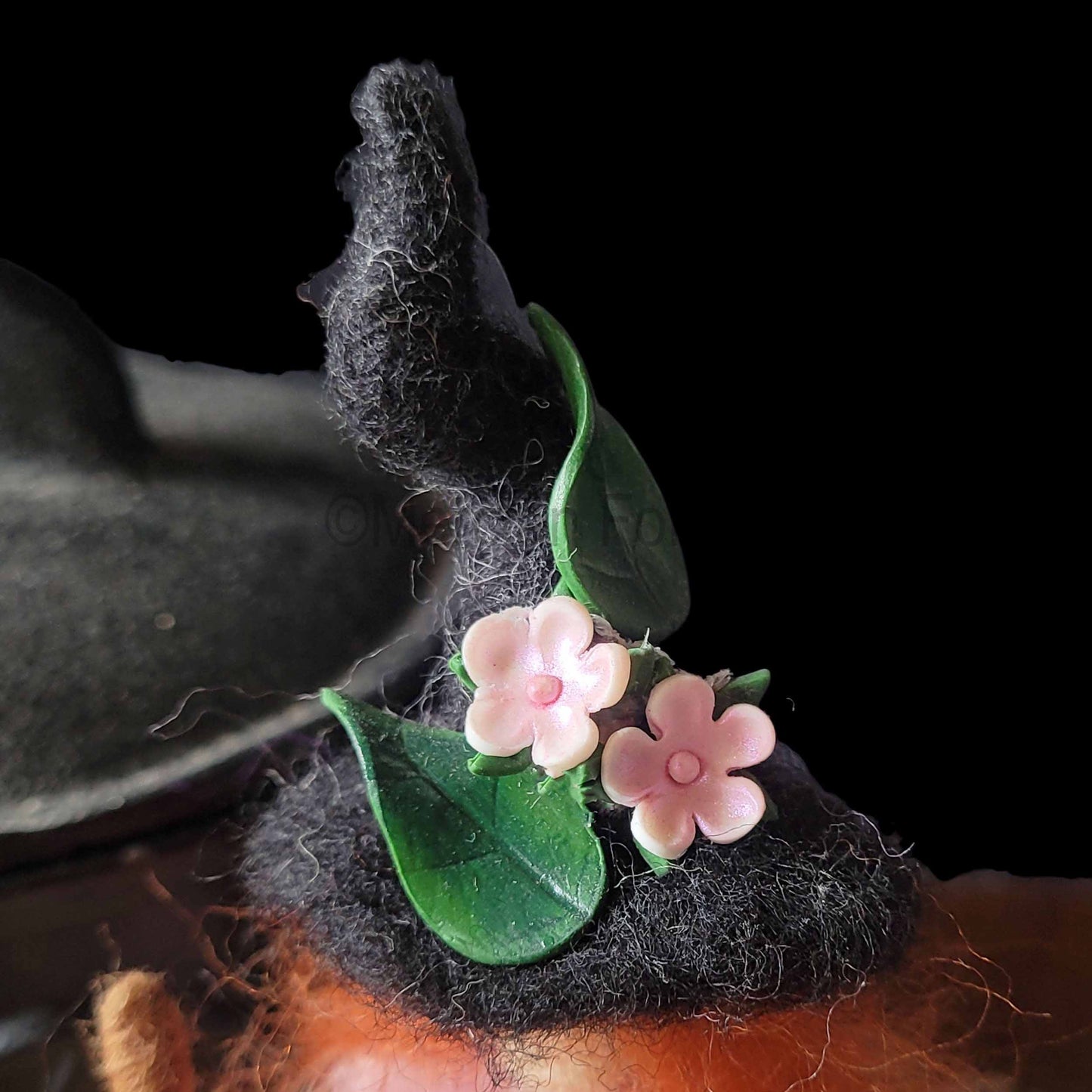 Little Sister Small Needle Felted Witch Decoration Ready Made