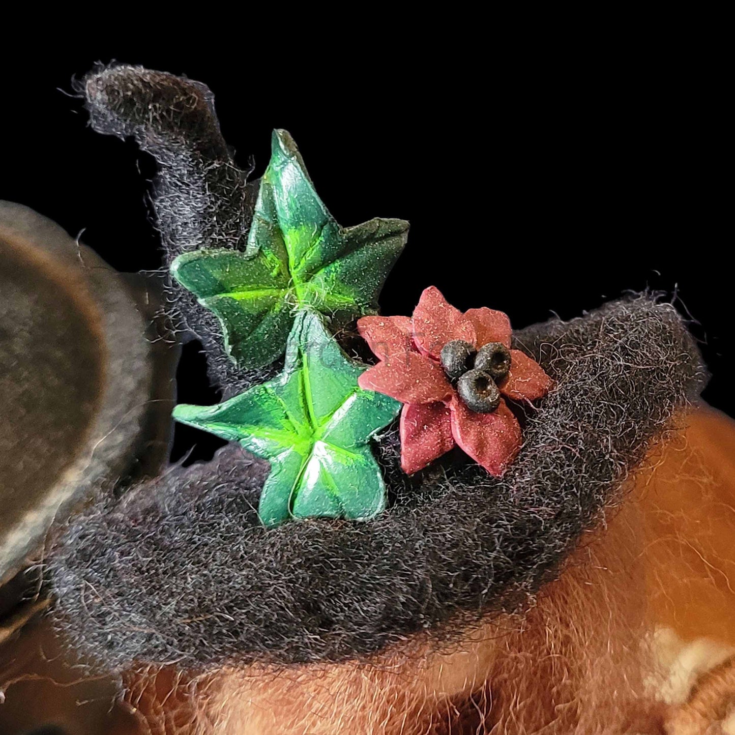 Little Sister Small Needle Felted Witch Decoration