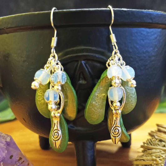 Mistletoe Goddess Earrings