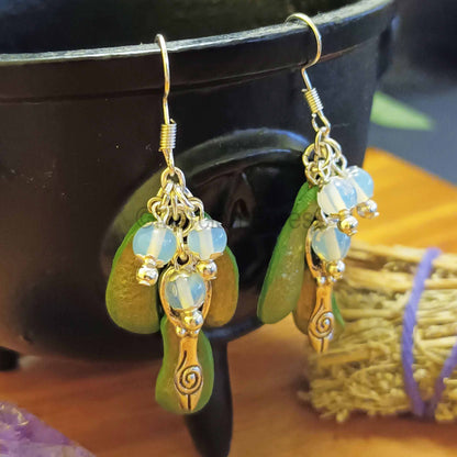 Mistletoe Goddess Earrings