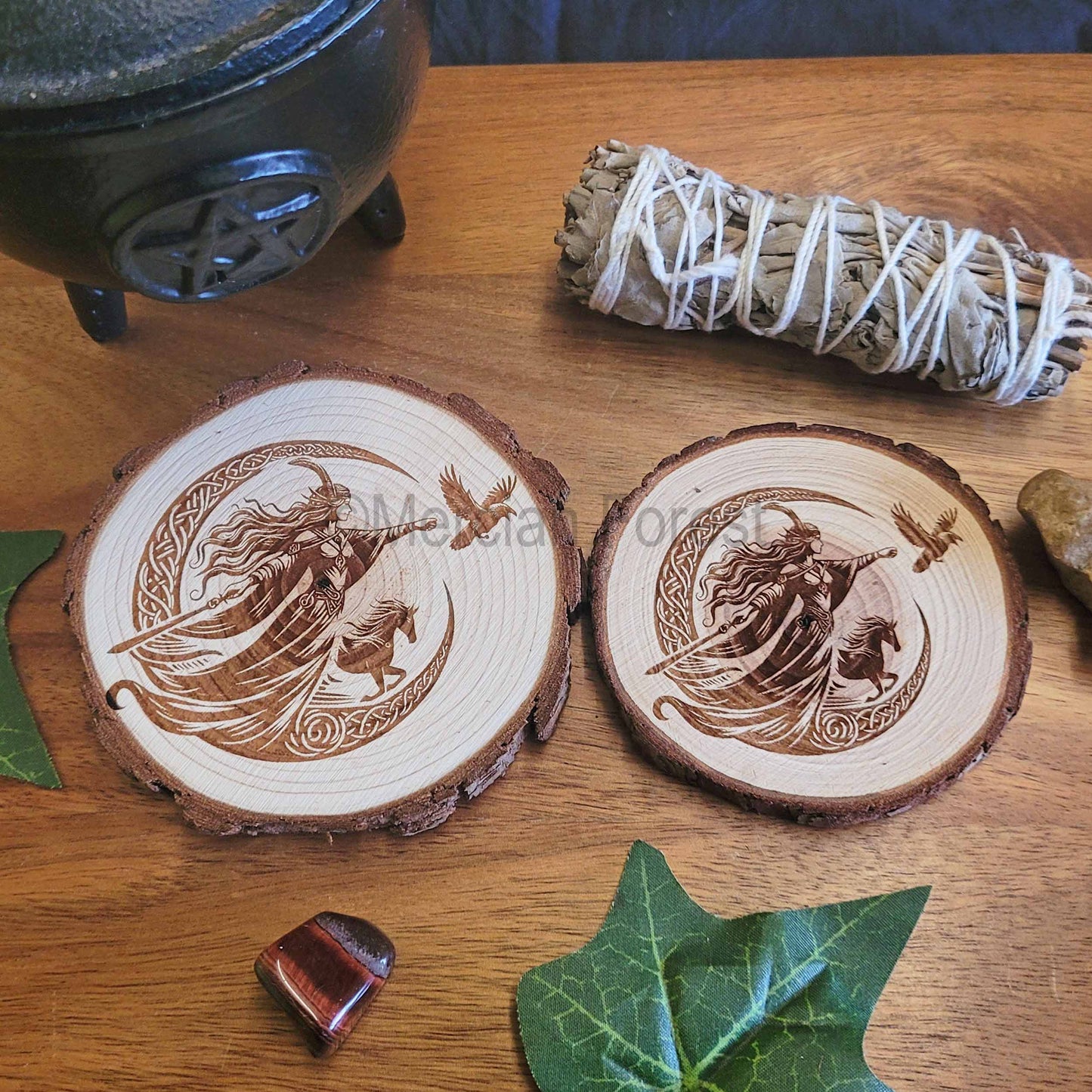 Morrigan Wooden Altar Tile