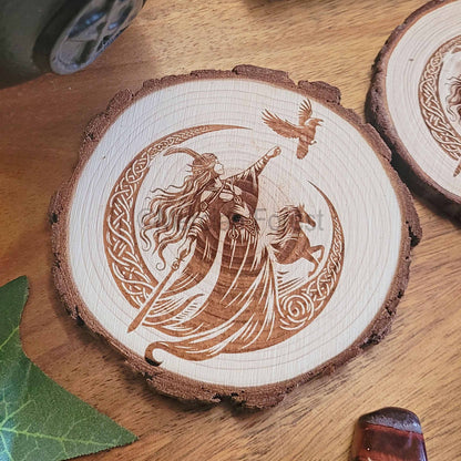 Morrigan Wooden Altar Tile