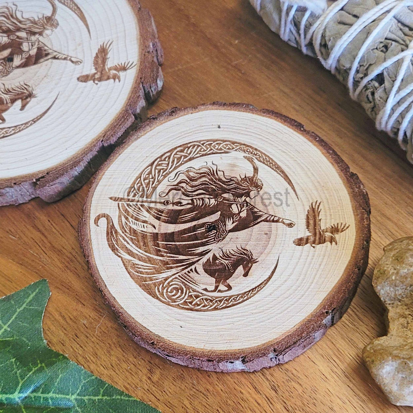 Morrigan Wooden Altar Tile