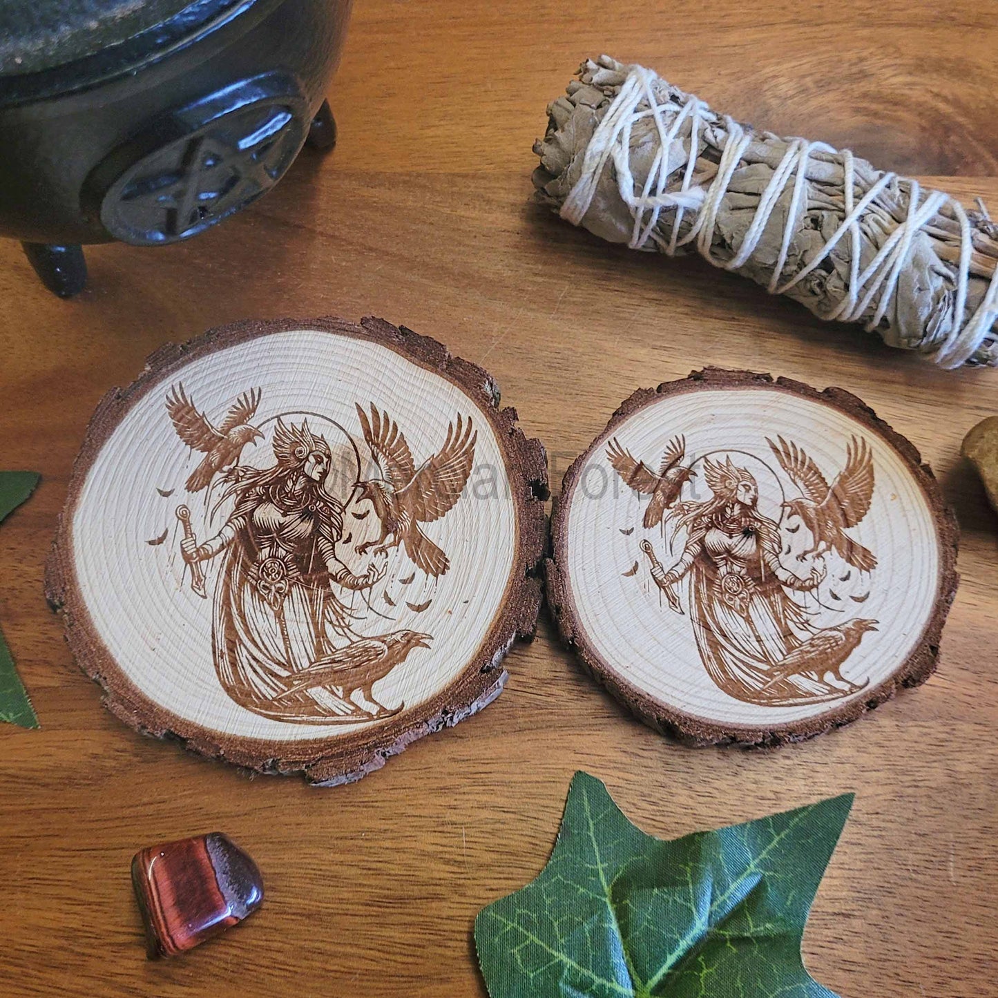 Morrigan Wooden Altar Tile