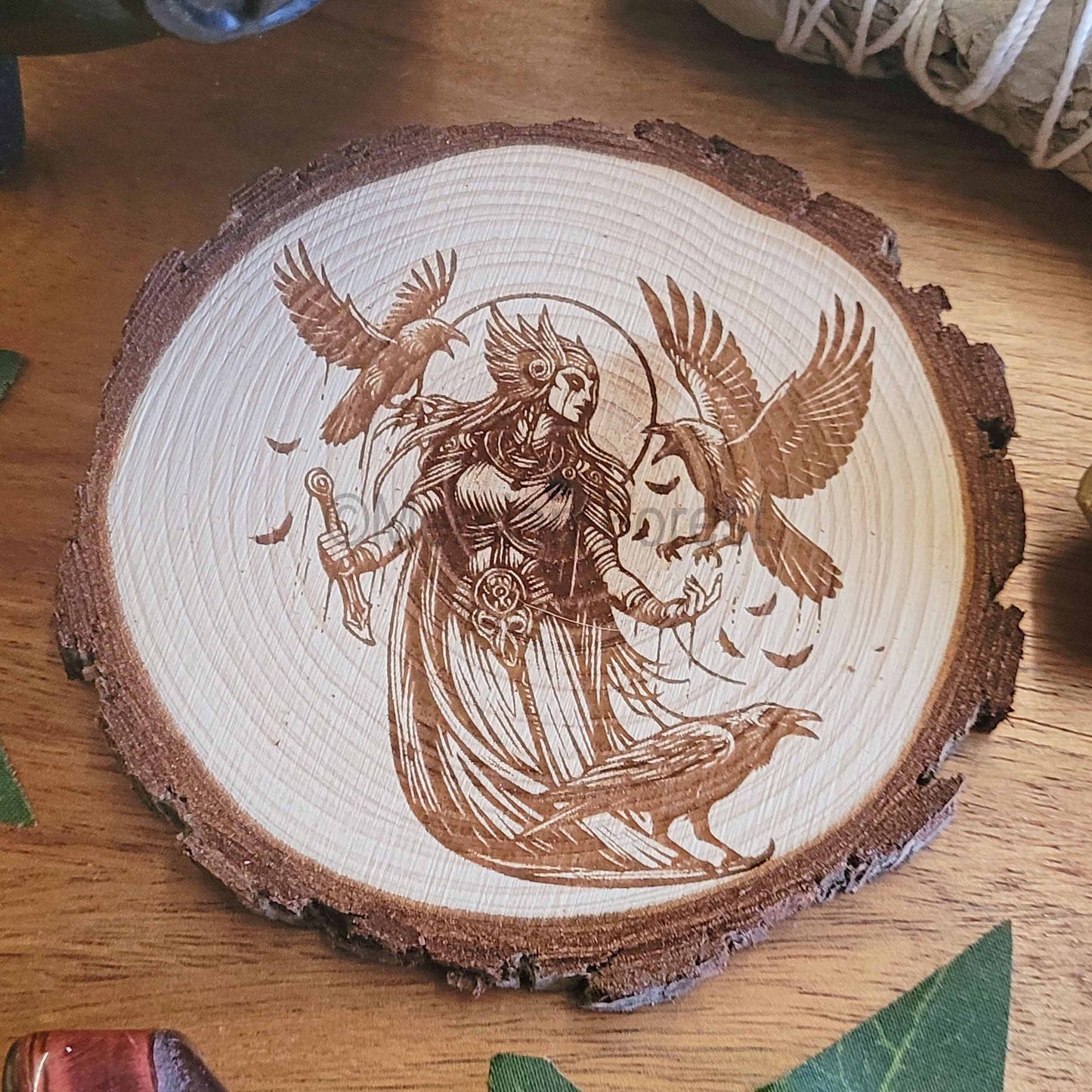 Morrigan Wooden Altar Tile