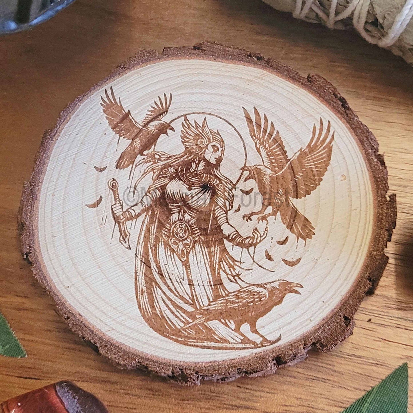 Morrigan Wooden Altar Tile