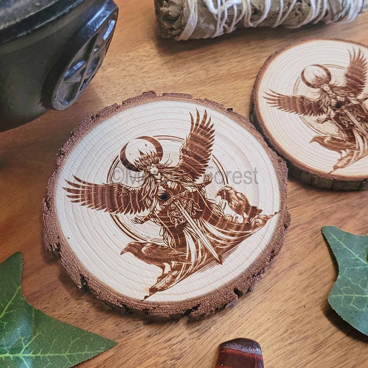 Morrigan Wooden Altar Tile