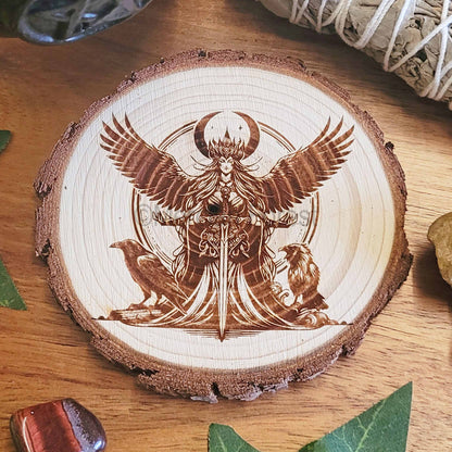 Morrigan Wooden Altar Tile