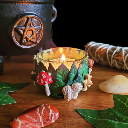 Mushroom Altar Candle or Tealight Holder