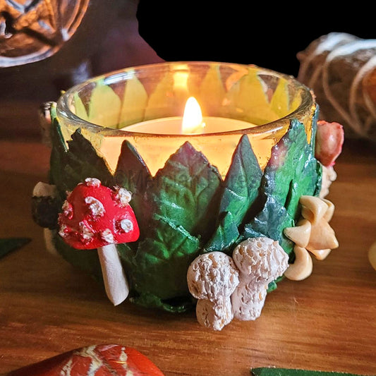 Mushroom Altar Candle or Tealight Holder