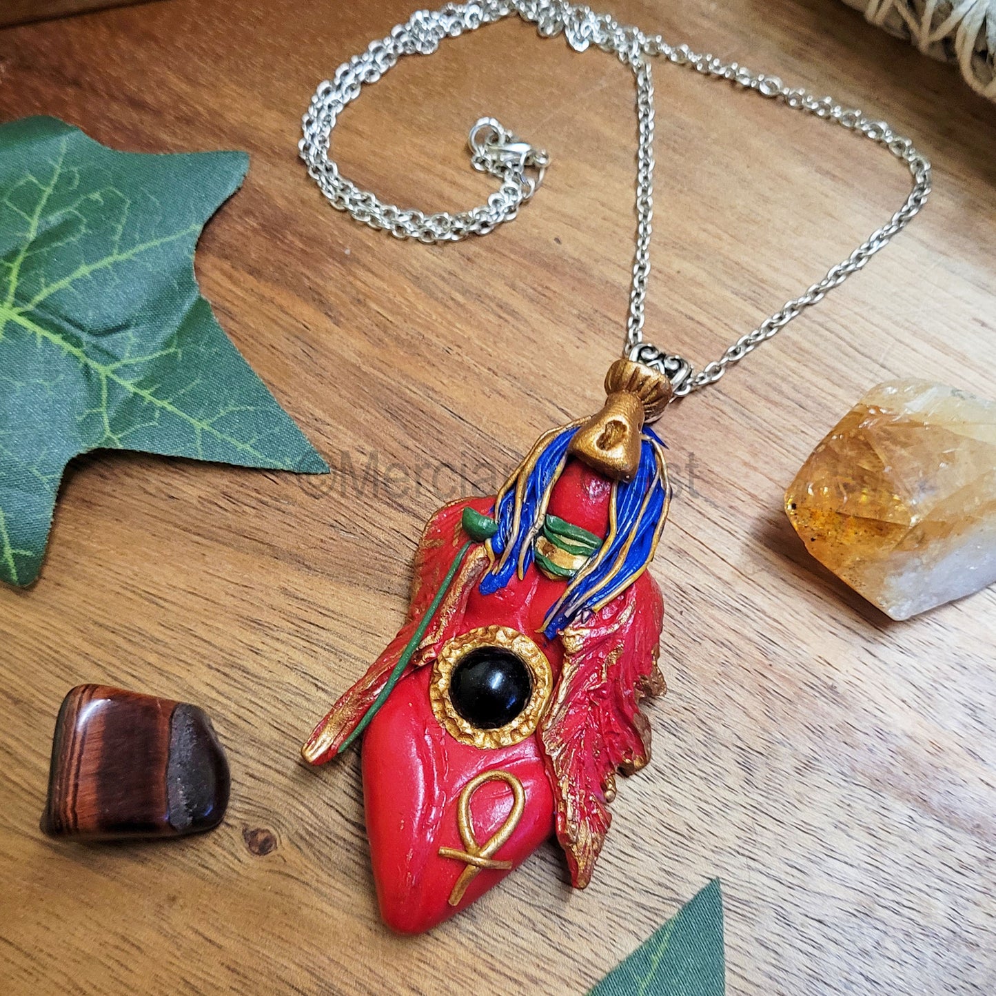 Nephthys Goddess Amulet Pendant Necklace