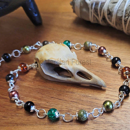 Norse Raven Skull Meditation Beads