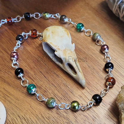 Norse Raven Skull Meditation Beads