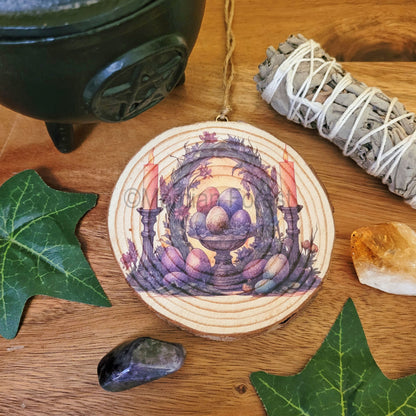 Ostara Eggs with Arch Wall Hanging