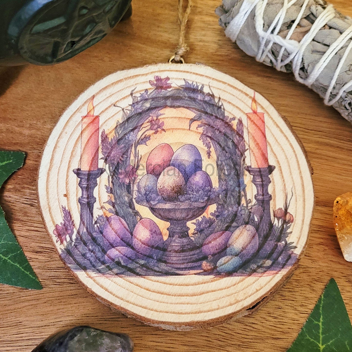 Ostara Eggs with Arch Wall Hanging
