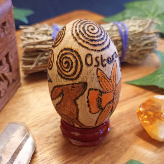 Ostara Wooden Egg Decoration