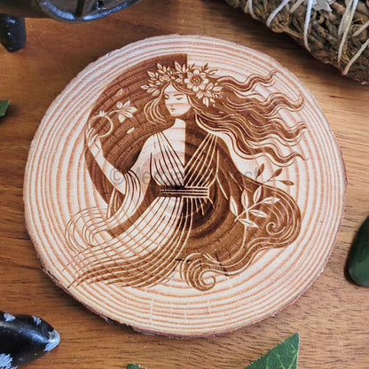 Persephone Wooden Altar Tile