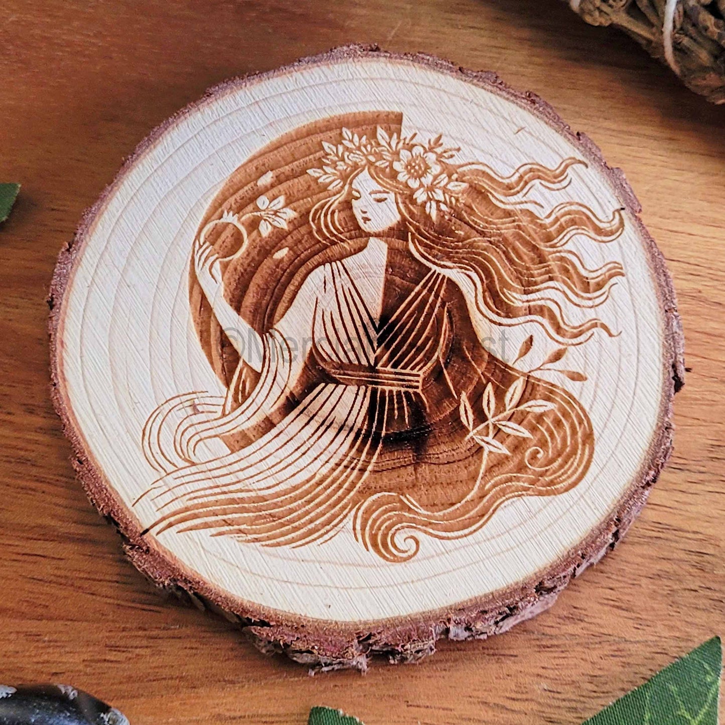 Persephone Wooden Altar Tile