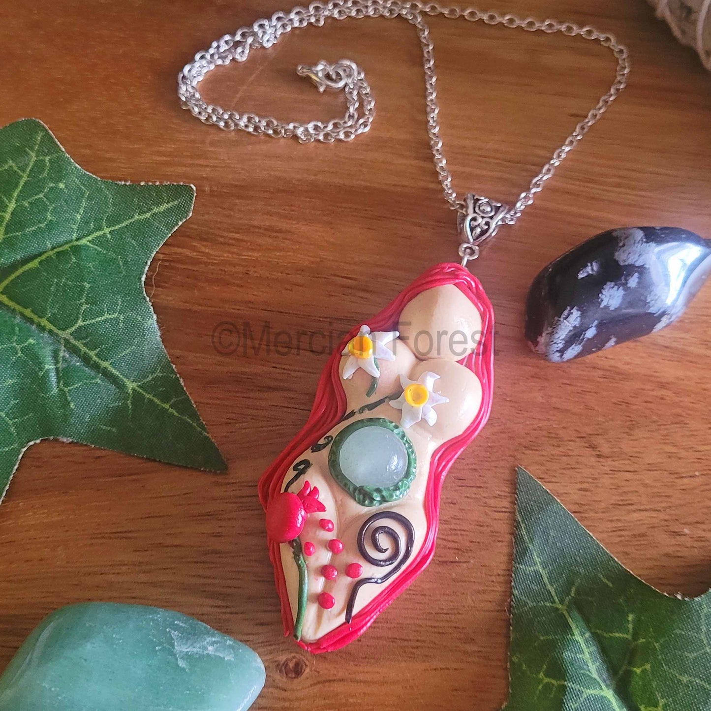 Persephone Goddess Amulet Pendant Necklace