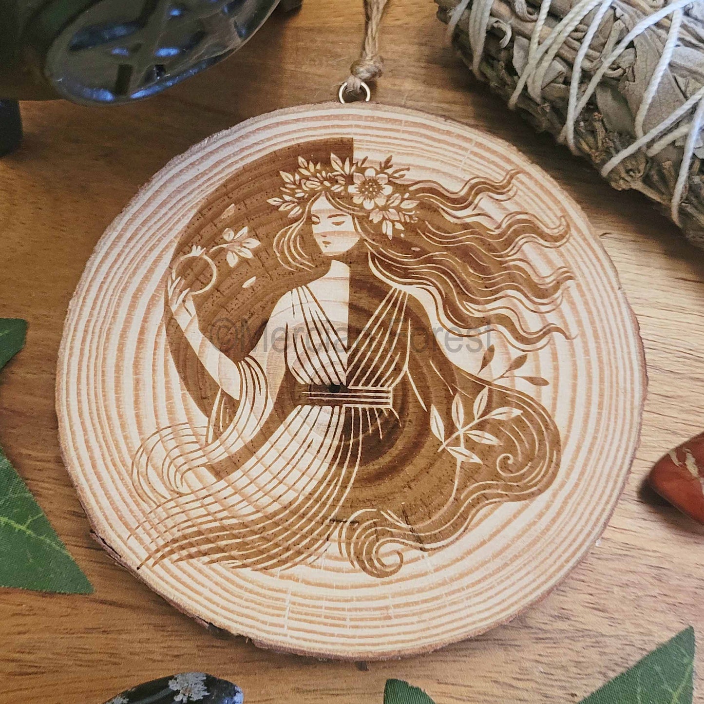 Persephone Wooden Wall Hanging