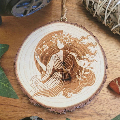 Persephone Wooden Wall Hanging