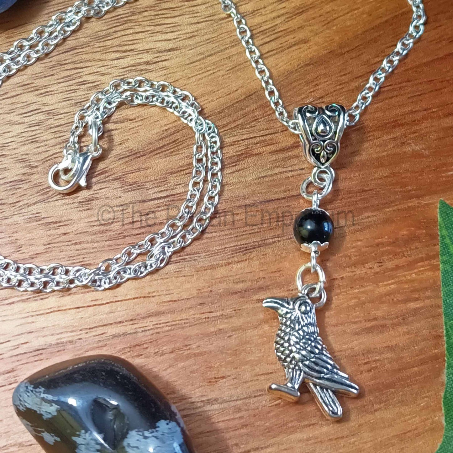 Raven Pendant Necklace