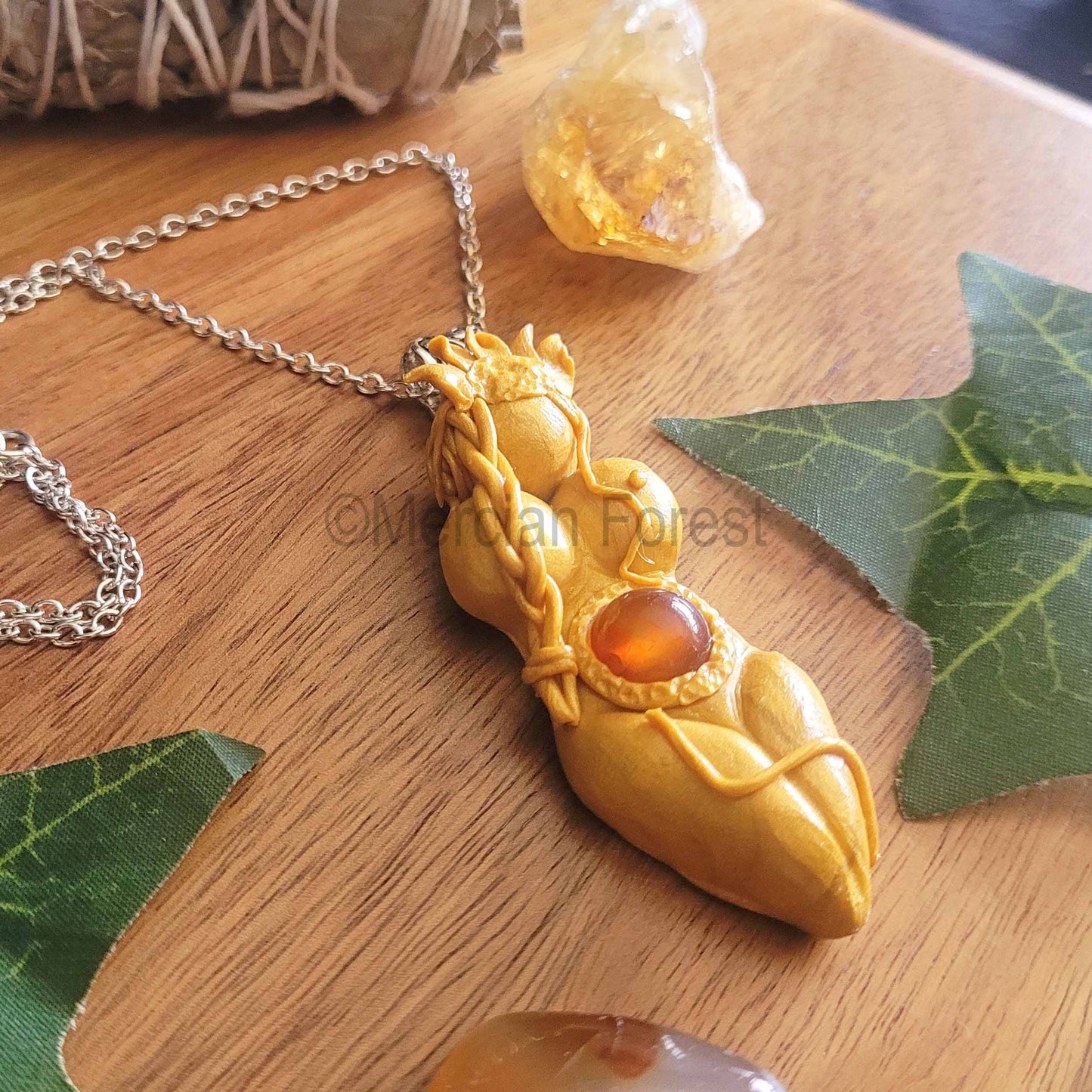 Sol Goddess Amulet Pendant Necklace