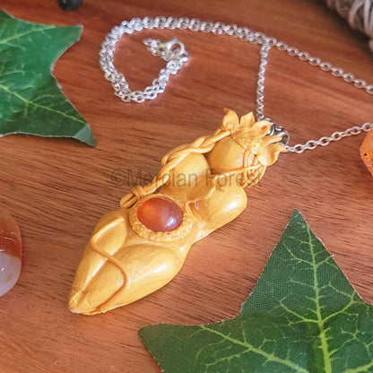 Sol Goddess Amulet Pendant Necklace