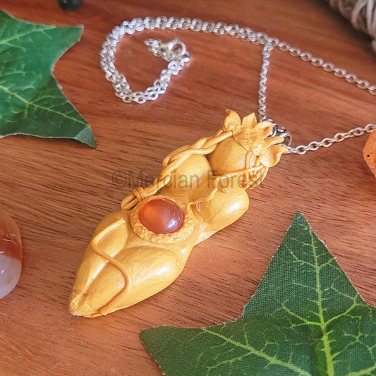 Sol Goddess Amulet Pendant Necklace