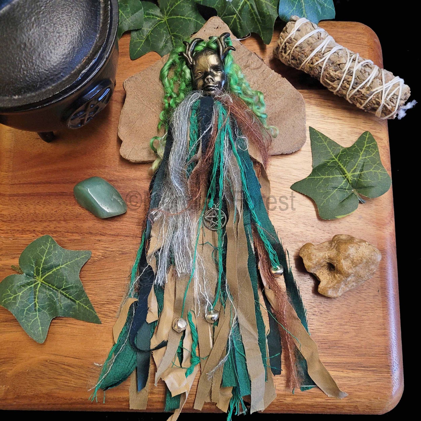 Spirit Doll, Home Protection Amulet Talisman, Spirit Doll Decoration, Witch Bells, Elen of the Ways