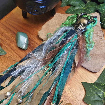 Spirit Doll, Home Protection Amulet Talisman, Spirit Doll Decoration, Witch Bells, Elen of the Ways