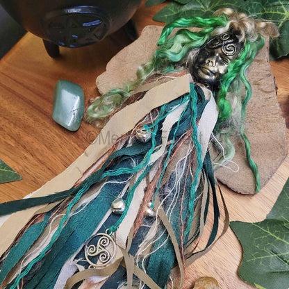 Spirit Doll, Home Protection Amulet Talisman, Spirit Doll Decoration, Witch Bells, Triskele