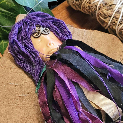 Spirit Doll, Home Protection Amulet Talisman, Spirit Doll Decoration, Witch Bells, Triskele