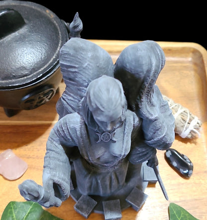 Triple Goddess Statue Figurine in Stone Effect