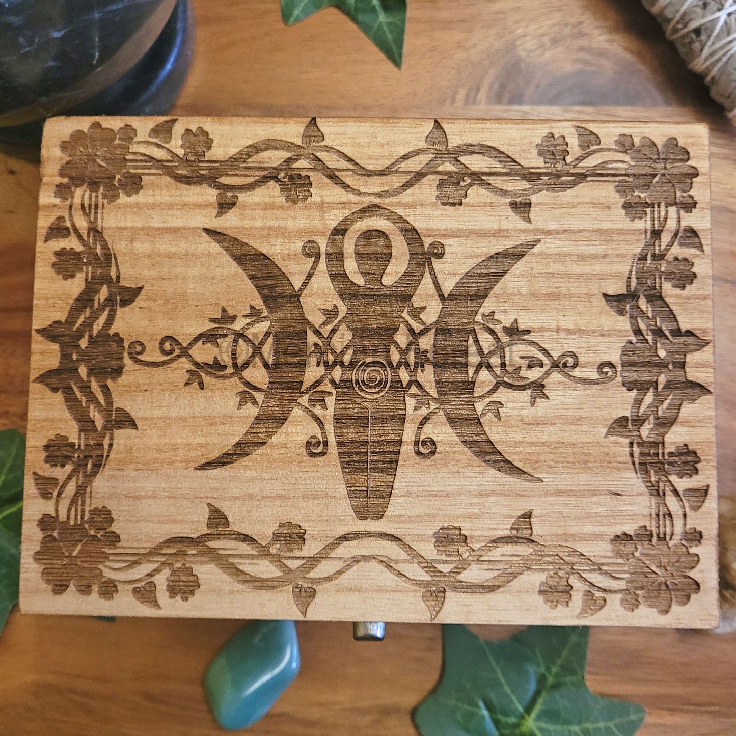 Spiral Triple Goddess Box 16 x 12 x 9cm