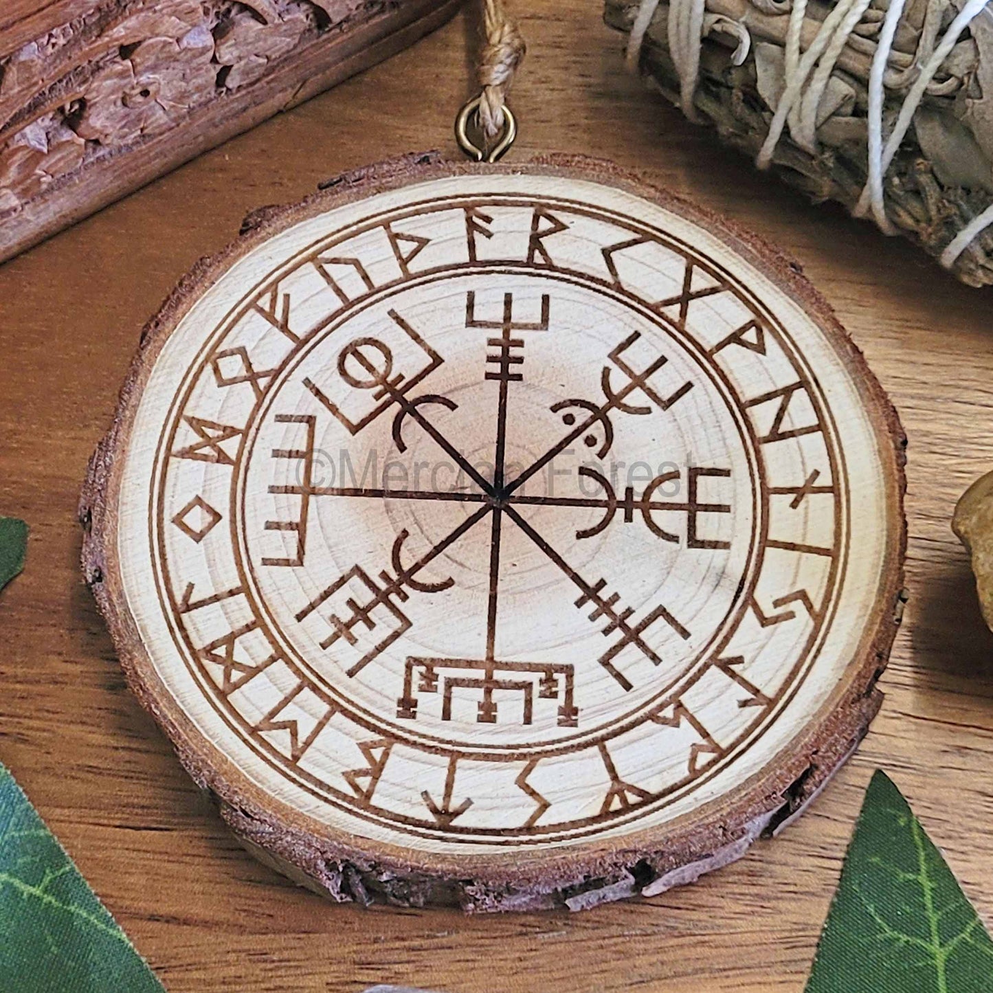 Vegvisir Wayfinder Wooden Wall Hanging