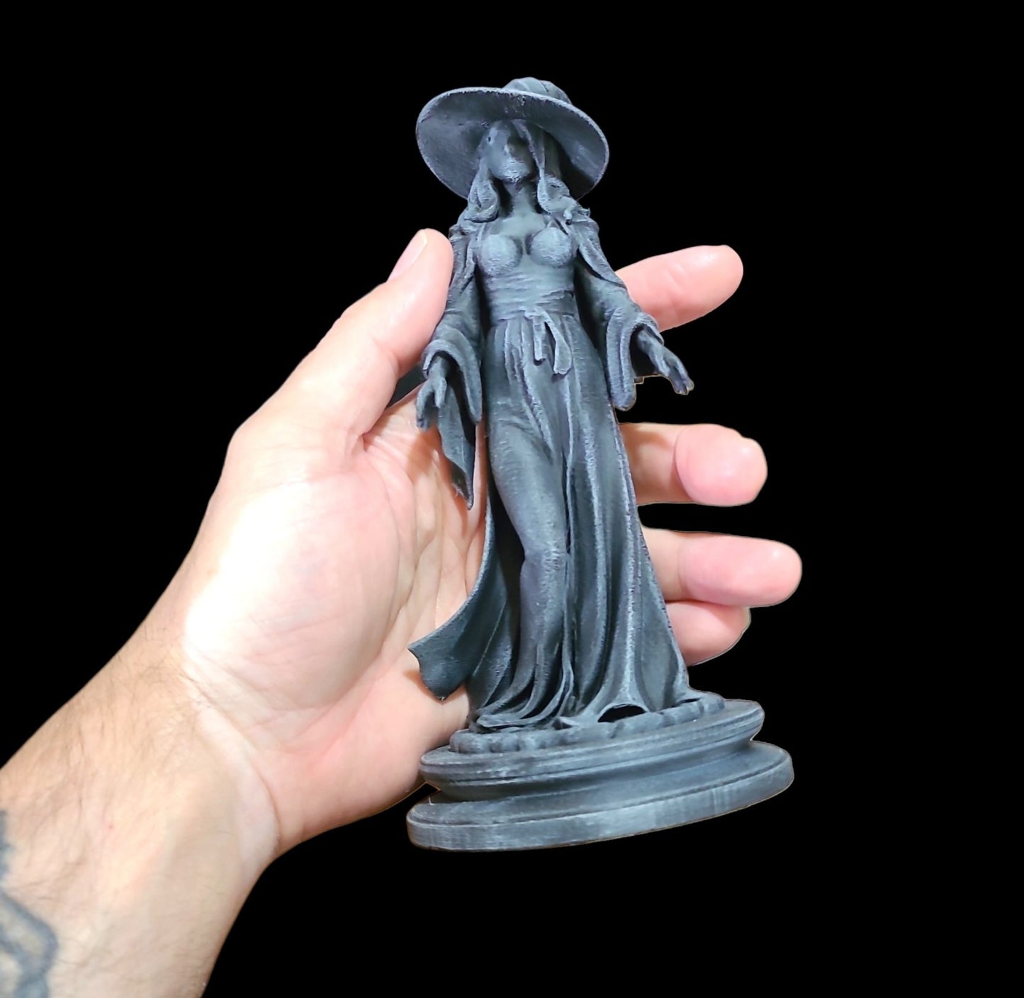 Witch Statue Figurine in Stone Effect #1