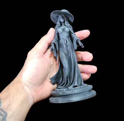 Witch Statue Figurine in Stone Effect #1