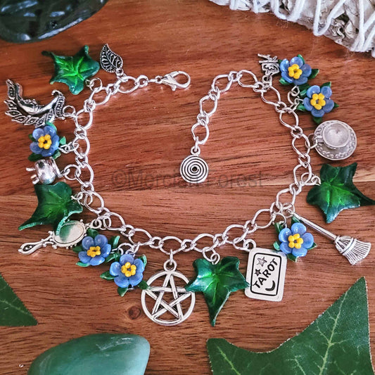 Forget Me Not Witches Charm Bracelet