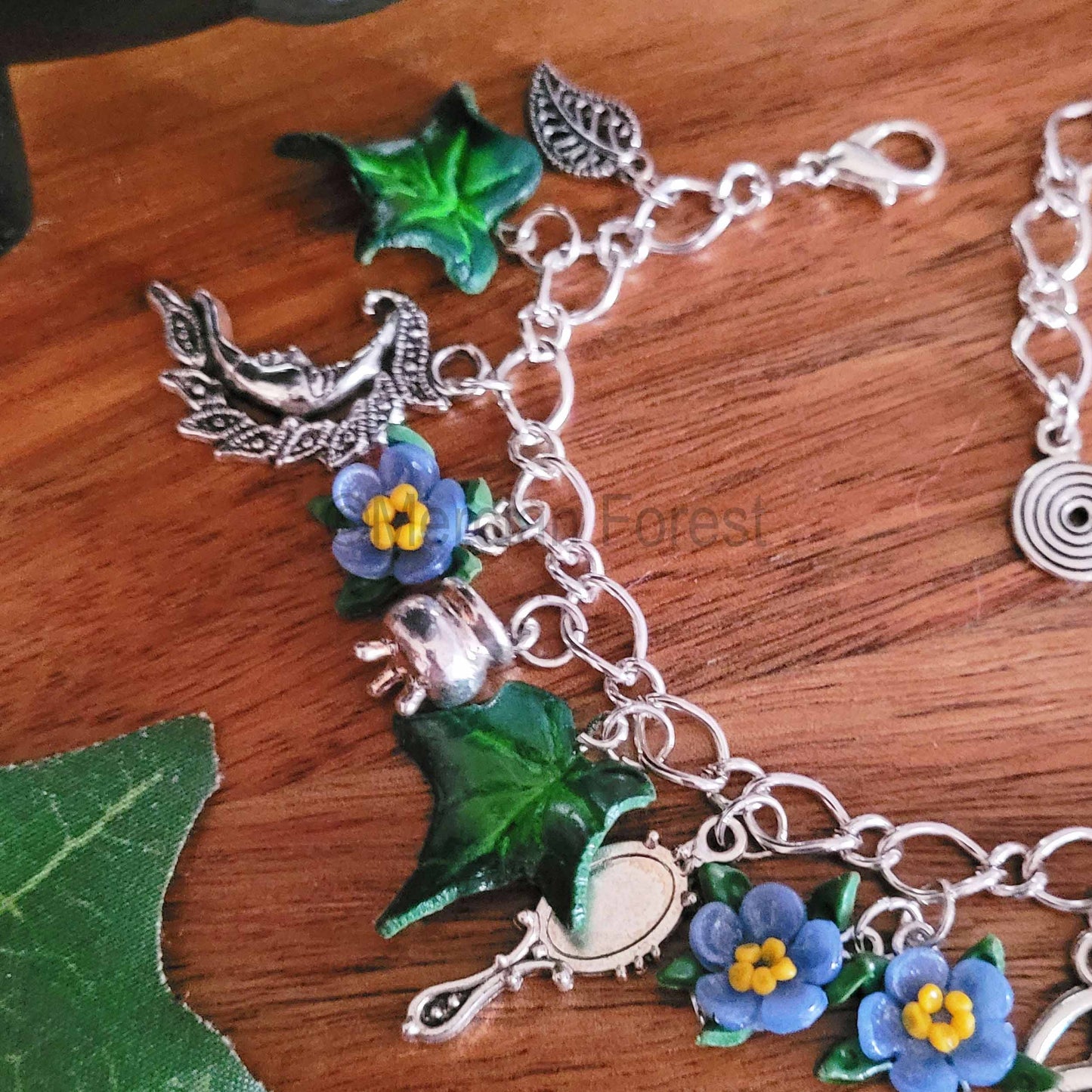 Forget Me Not Witches Charm Bracelet