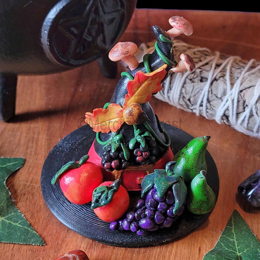 A Witches Hat, Autumn Pagan Decoration, Autumn Equinox Decoration, Mabon Altar.