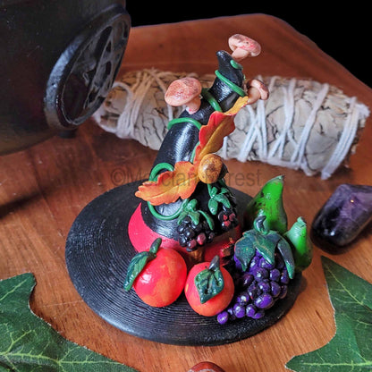 A Witches Hat, Autumn Pagan Decoration, Autumn Equinox Decoration, Mabon Altar.