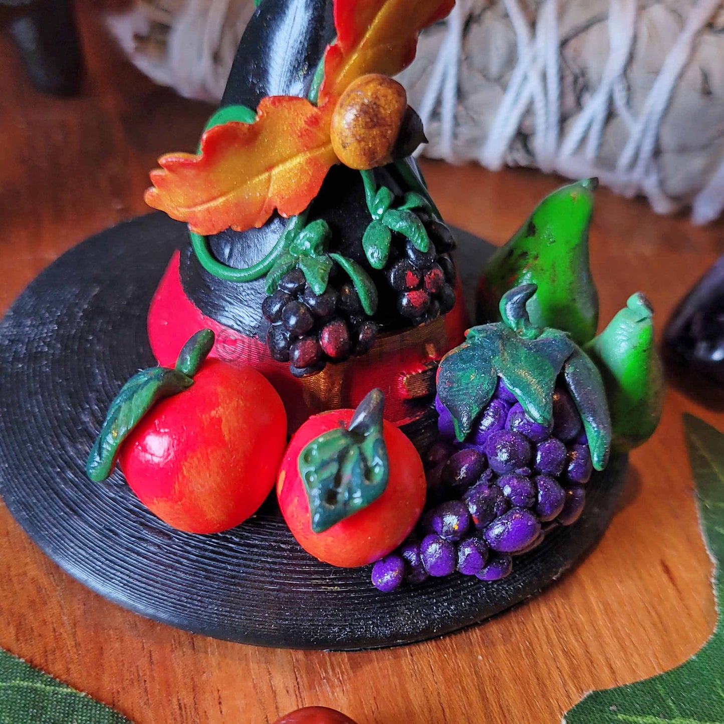 A Witches Hat, Autumn Pagan Decoration, Autumn Equinox Decoration, Mabon Altar.