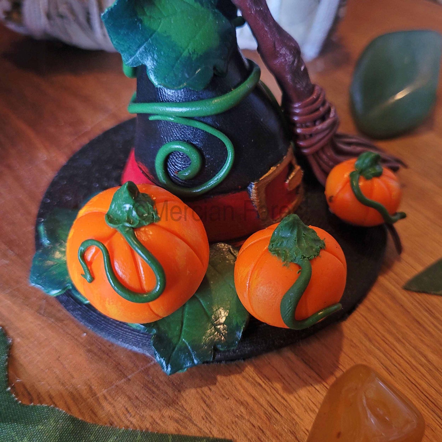 A Witches Hat, Samhain Pagan Decoration, Halloween Decoration, Autumn Altar.