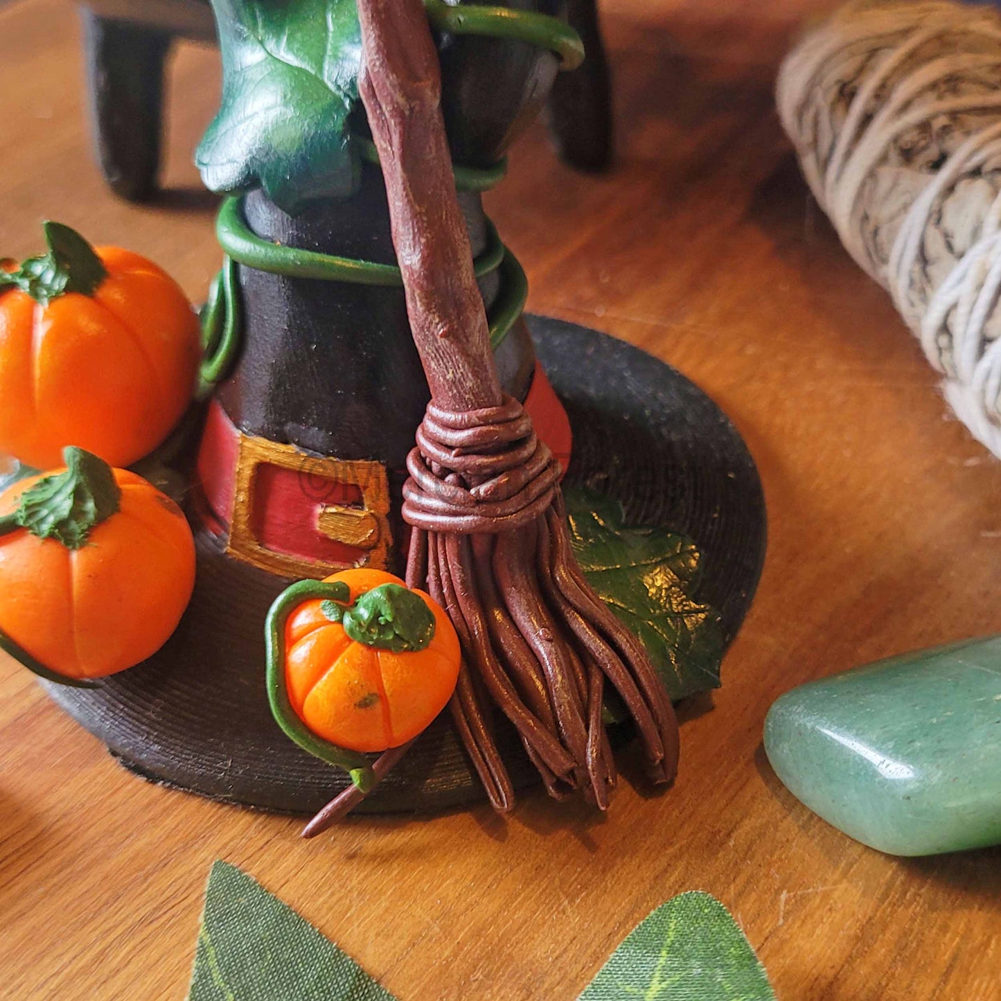 A Witches Hat, Samhain Pagan Decoration, Halloween Decoration, Autumn Altar.