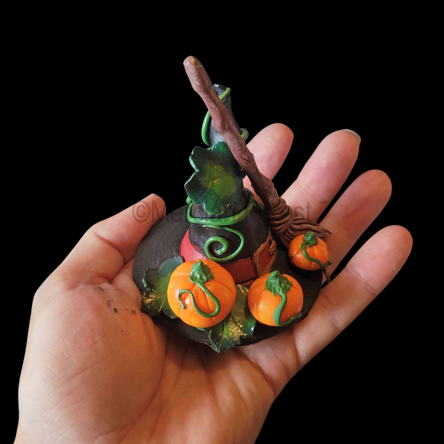 A Witches Hat, Samhain Pagan Decoration, Halloween Decoration, Autumn Altar.